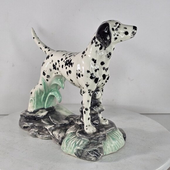 Dalmatian Figurine Porcelain Dog Statue Figurine Hand-Painted Decor Vintage - Picture 5 of 8